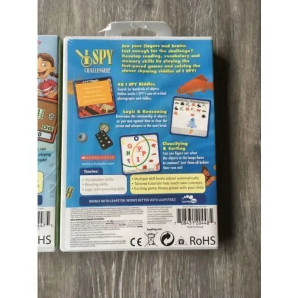 New Leapster Learning Game-MATH MISSIONS 1st-3rd& Leapster 1st-4th Grade.I SPY.